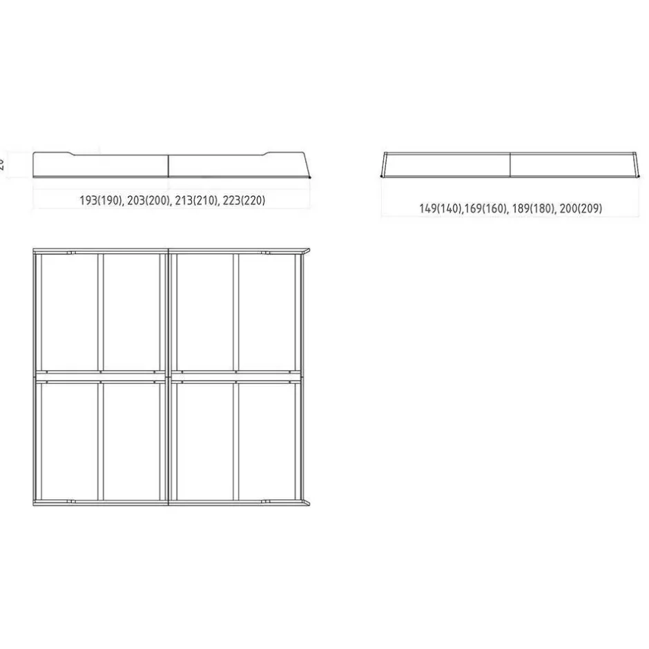 Pharao24 Holzbettgestell Koropi> Funktionsbetten|Schubkastenbetten