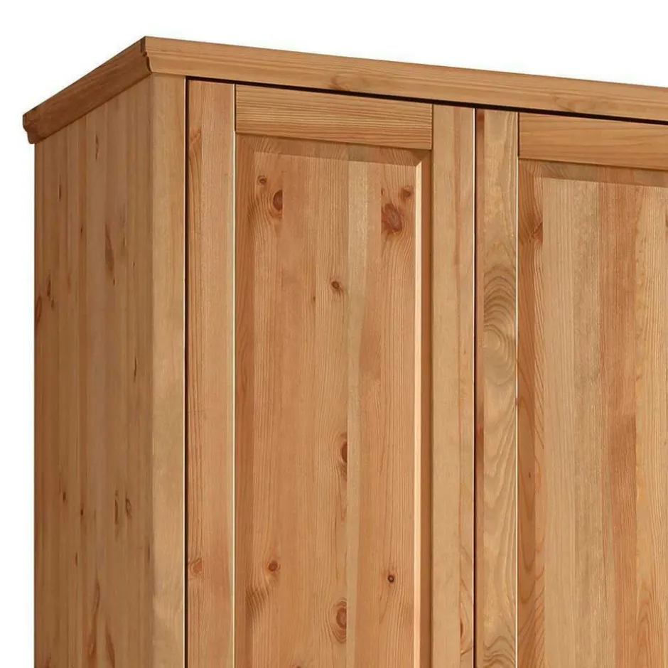 Massivholzmöbel|Drehtürenschränke*Pharao24 Holzkleiderschrank 245 cm Zvalonca