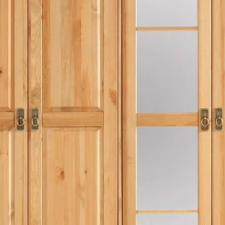 Massivholzmöbel|Drehtürenschränke*Pharao24 Holzkleiderschrank 245 cm Zvalonca