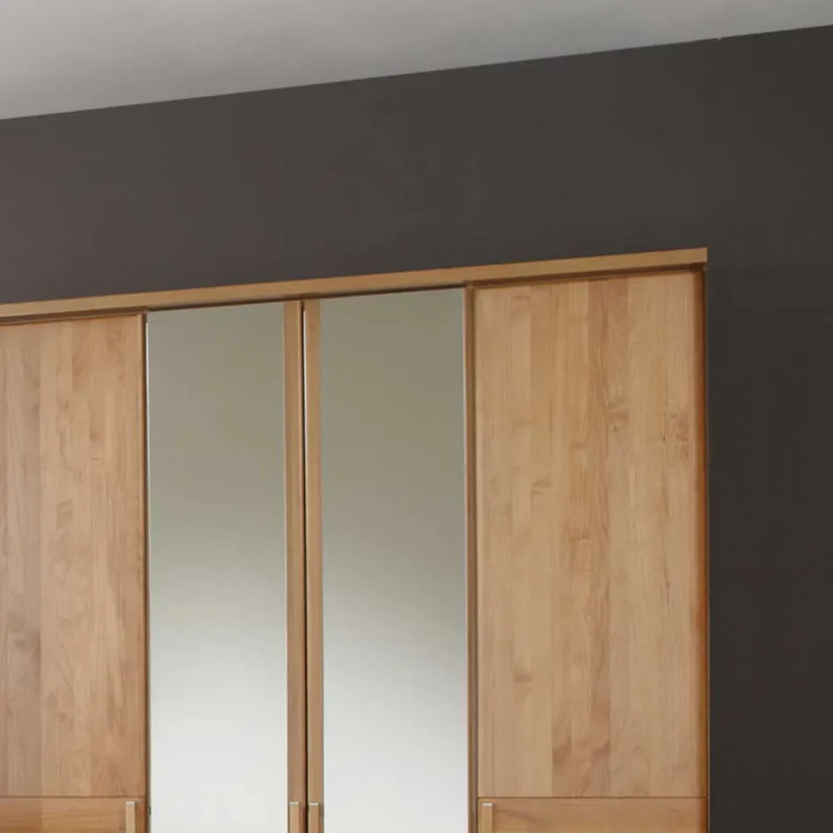 Pharao24 Holzkleiderschrank Bordana> Massivholzmöbel|Drehtürenschränke