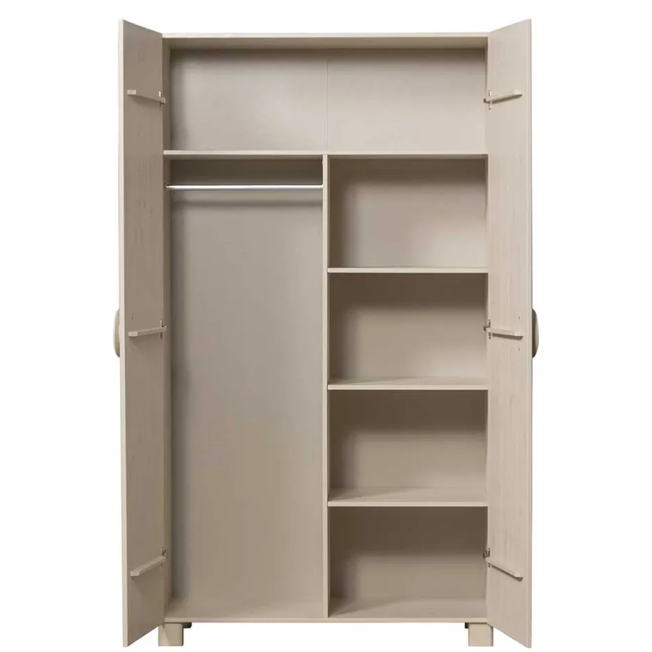 Pharao24 Holzkleiderschrank Malitoya> Drehtürenschränke|Massivholz Schränke