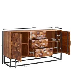 Sideboards*Pharao24 Holzkommode Everton