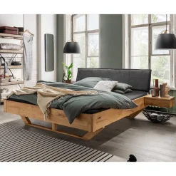 Doppelbetten|Massivholzbetten*Pharao24 Holzkufen Bett Catania