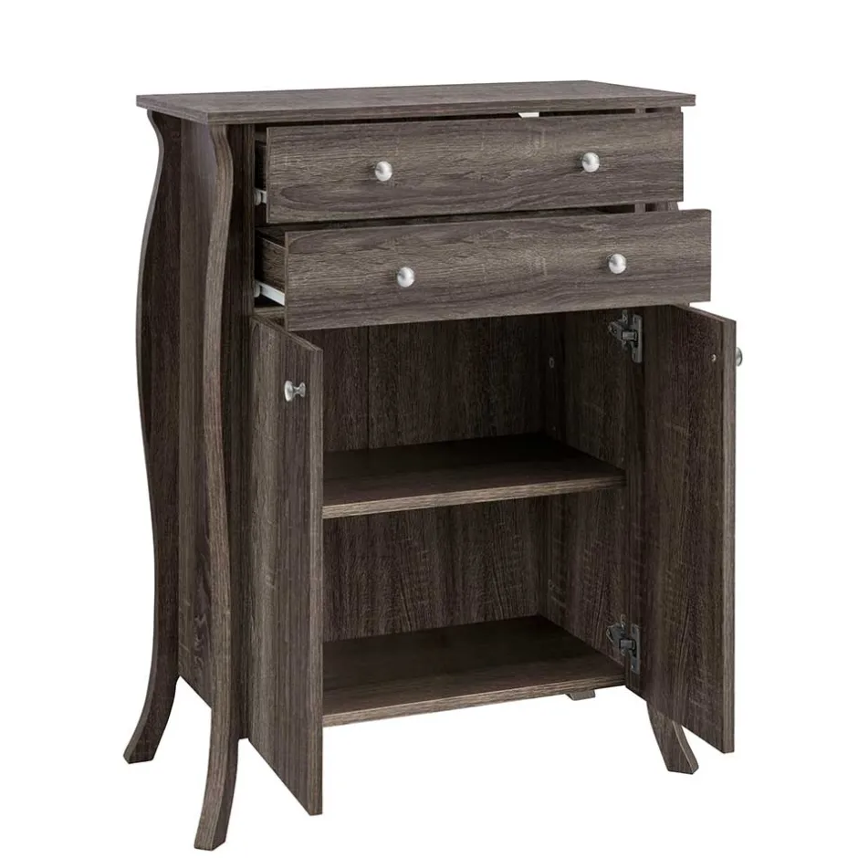 Bad Unterschränke*Pharao24 Holzoptik Bad Unterschrank Ulidia