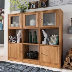 Pharao24 Holzregal Dascalo> Raumteiler|Wohnzimmerregale