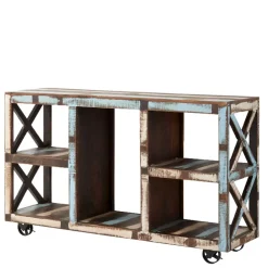 Raumteiler|Massivholzregale*Pharao24 Holzregal Nynos