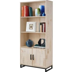 Wohnzimmerregale|Massivholzregale*Pharao24 Holzregal Vlatana