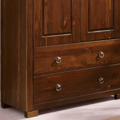 Massivholzmöbel|Wäscheschrank*Pharao24 Holzschrank Maseria