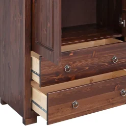 Massivholzmöbel|Wäscheschrank*Pharao24 Holzschrank Maseria