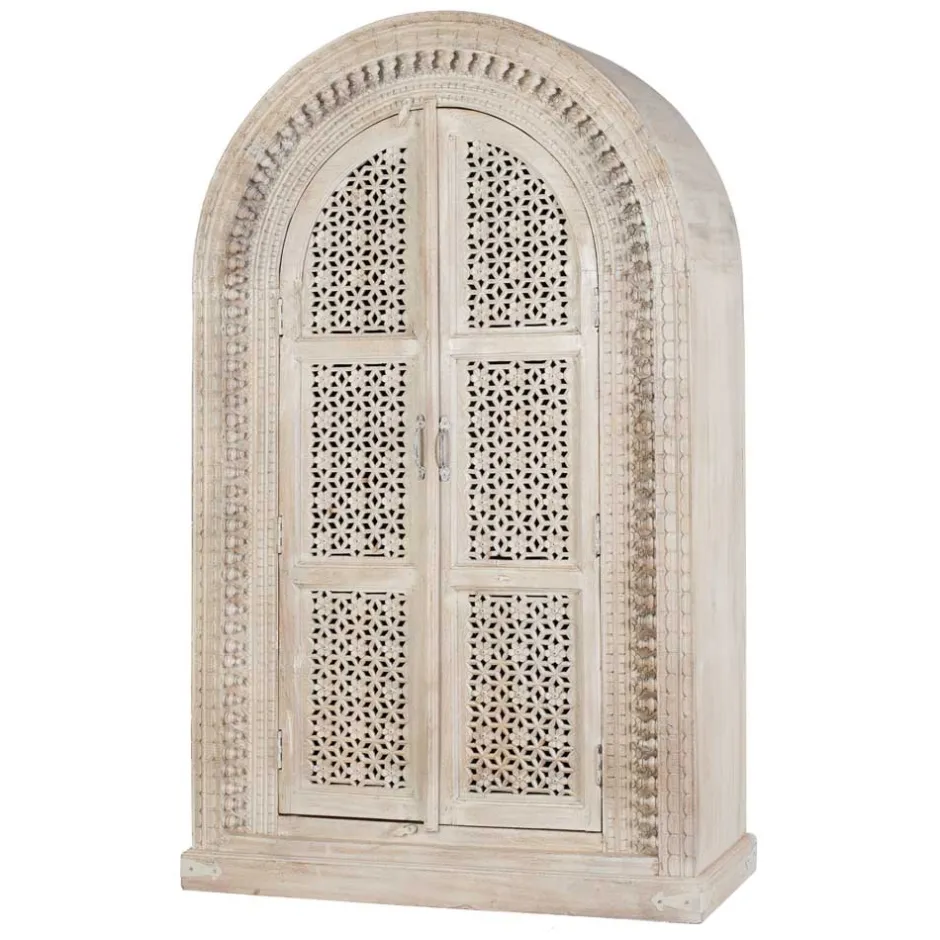 Massivholzmöbel|Dielenschränke*Pharao24 Holzschrank massiv Makan