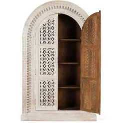 Massivholzmöbel|Dielenschränke*Pharao24 Holzschrank massiv Makan