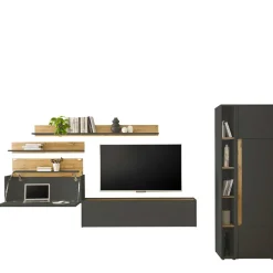 Wohnwand 300 Cm|Moderne Wohnwände*Pharao24 Home Office Schrankwand Uzniana