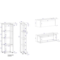 Moderne Wohnwände|Wohnwand 250 Cm*Pharao24 Homeoffice Wohnzimmer Uzniana