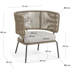 Wohnzimmer Sessel*Pharao24 In- und Outdoor Sessel Finanun