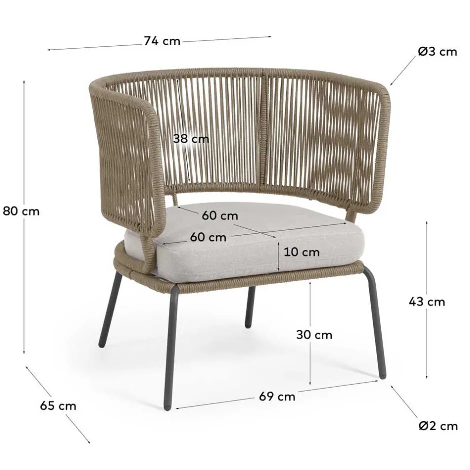 Wohnzimmer Sessel*Pharao24 In- und Outdoor Sessel Finanun