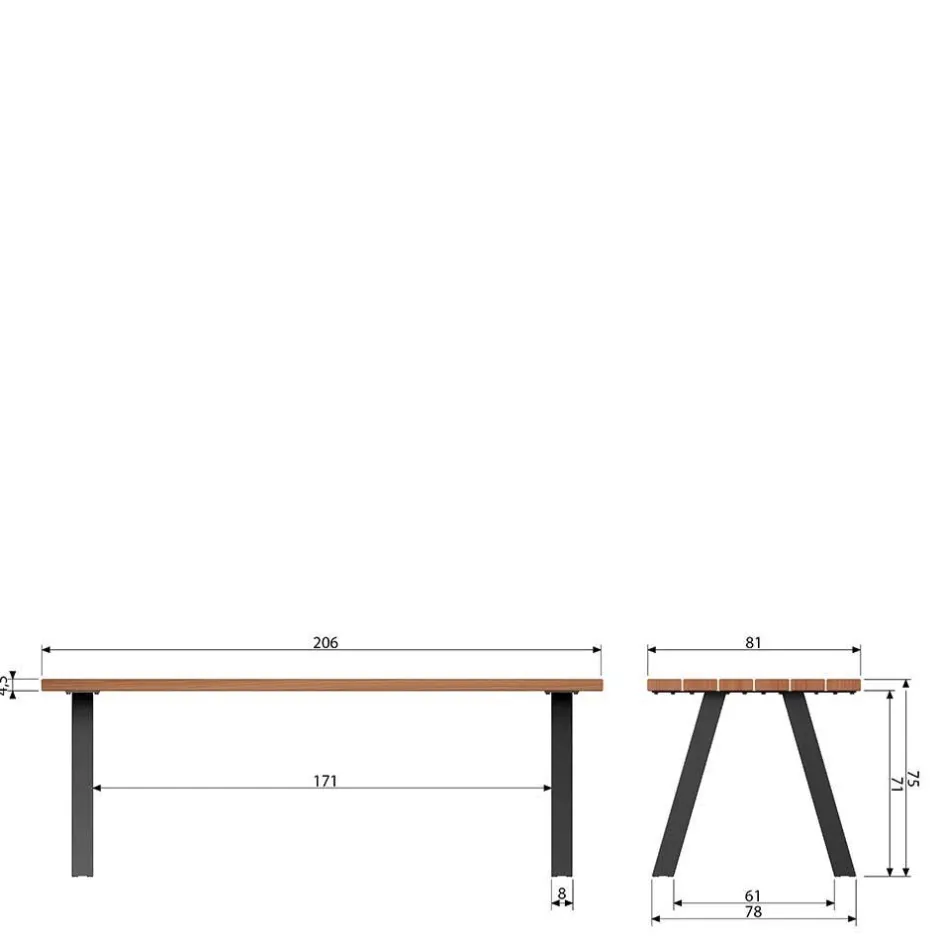 Pharao24 In- und Outdoor Tisch Ginko> Gartenmöbel