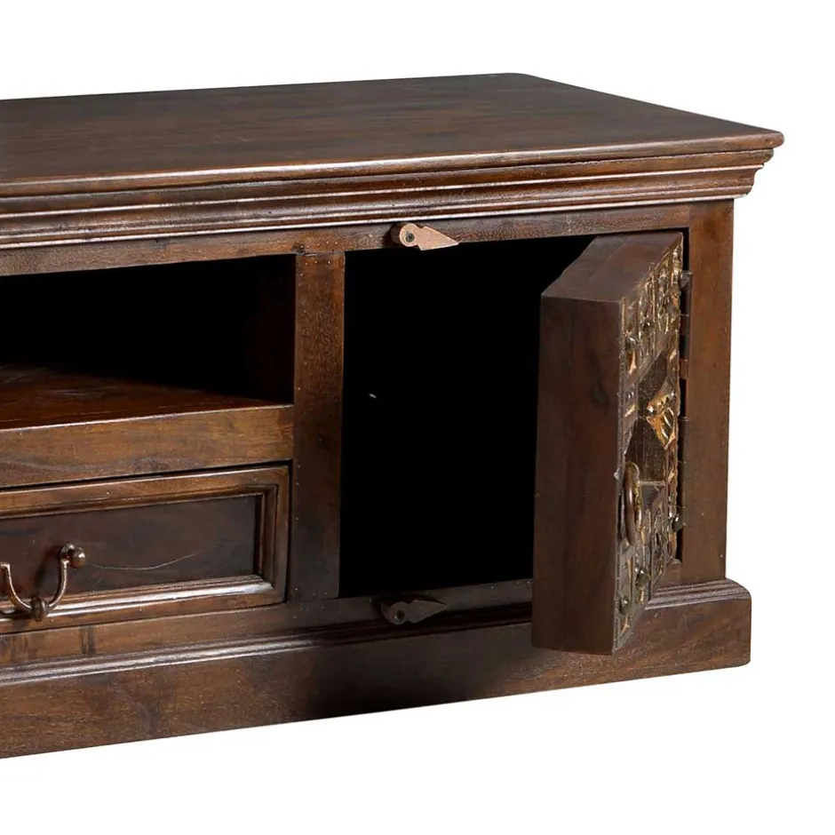 Pharao24 Indisches Lowboard Mysore> Massivholz Tv Möbel