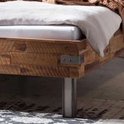 Massivholzbetten*Pharao24 Industrial Doppelbett Cadors