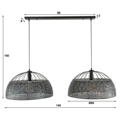 Pharao24 Industriestil Hängelampe Sortho><noscript><img width=