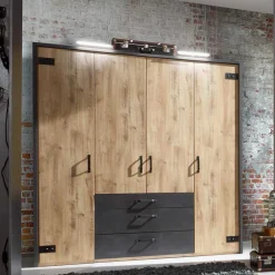 Drehtürenschränke|Kleiderschränke*Pharao24 Industriestil Kleiderschrank Onlina