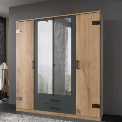 Drehtürenschränke*Pharao24 Industriestil Kleiderschrank Melcian