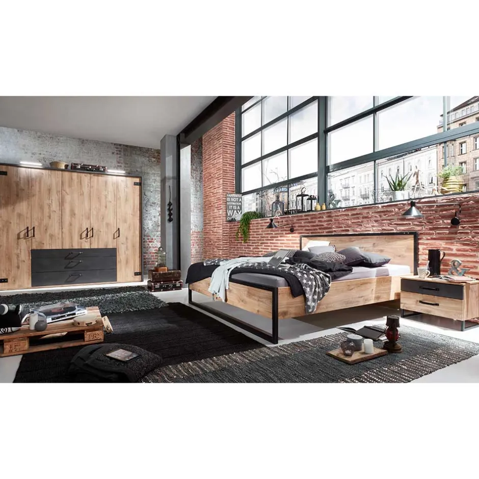 Schlafzimmer Sets*Pharao24 Industriestil Schlafzimmer Onlina