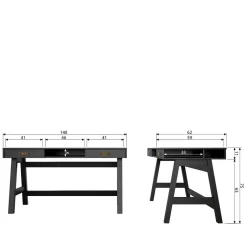 Schreibtische|Computertische*Pharao24 Jugendschreibtisch Celesian