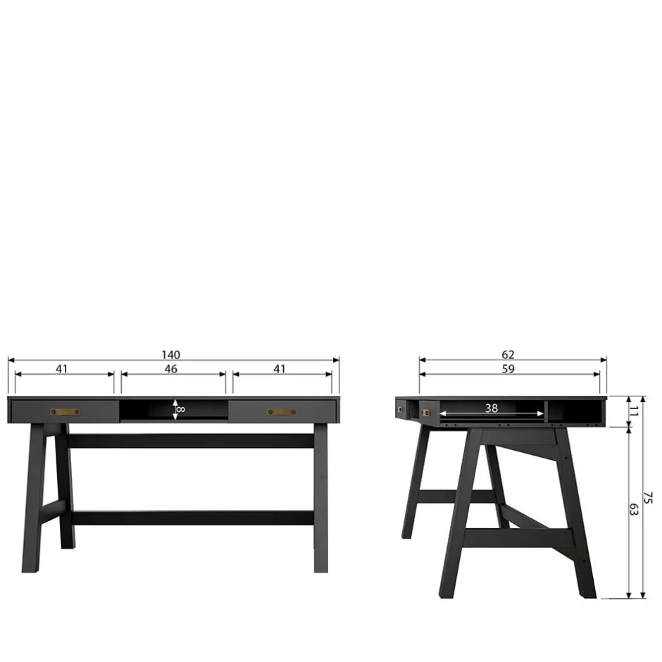 Schreibtische|Computertische*Pharao24 Jugendschreibtisch Celesian