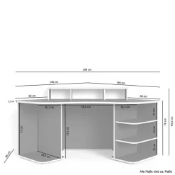 Schreibtische*Pharao24 Jugendschreibtisch Digenara