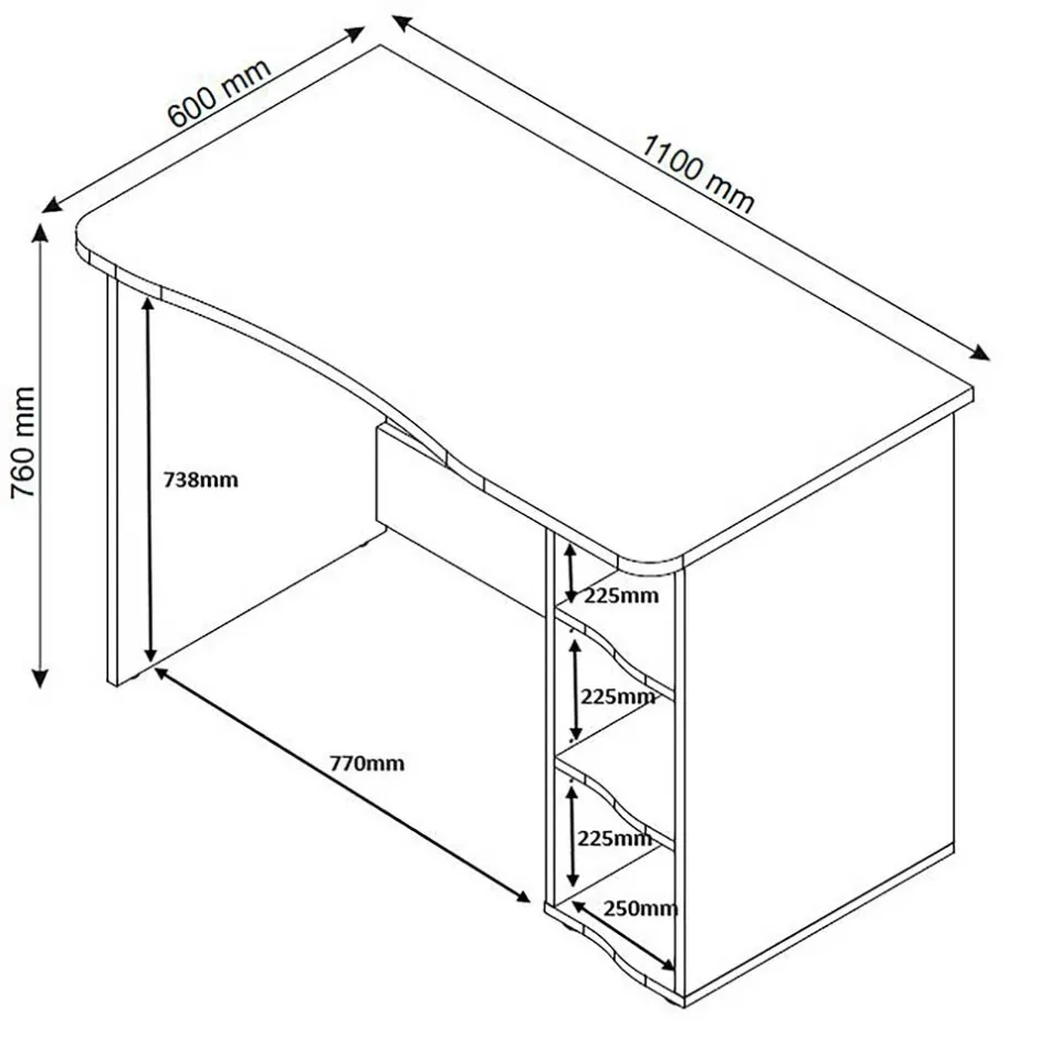 Schreibtische*Pharao24 Jugendschreibtisch Mocino