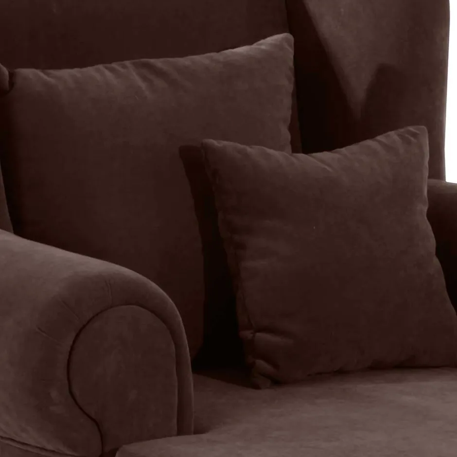 Ohrensessel*Pharao24 Kaminsessel braun Pandau