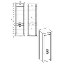 Bad Hochschränke*Pharao24 Küchen Vorratsschrank Agazian