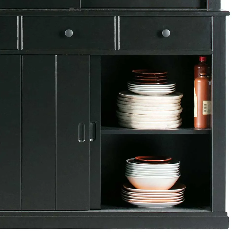 Massivholz Schränke|Anrichten*Pharao24 Küchenbuffet Conory