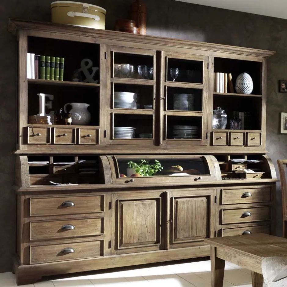 Massivholzmöbel|Anrichten*Pharao24 Küchenbuffetschrank Koropi