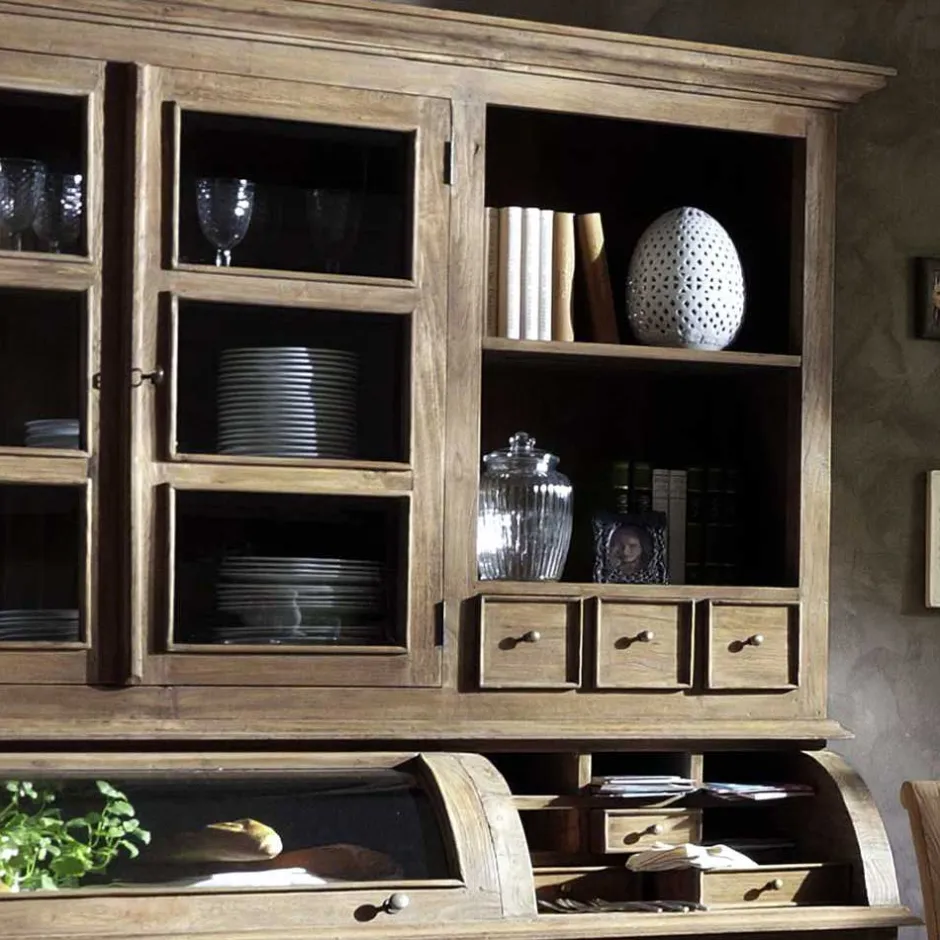 Massivholzmöbel|Anrichten*Pharao24 Küchenbuffetschrank Koropi