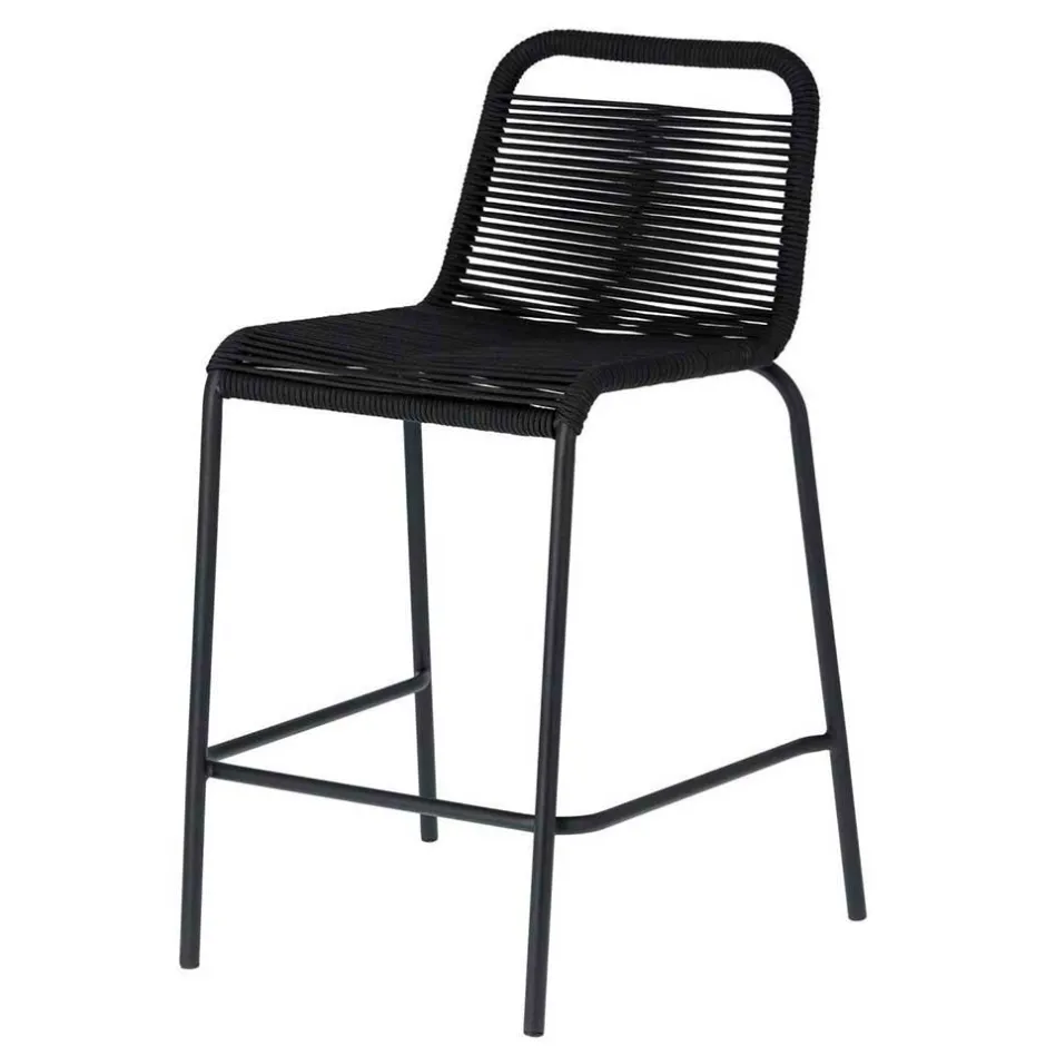 Sitzhocker*Pharao24 Küchenhocker schwarz Zimonetta