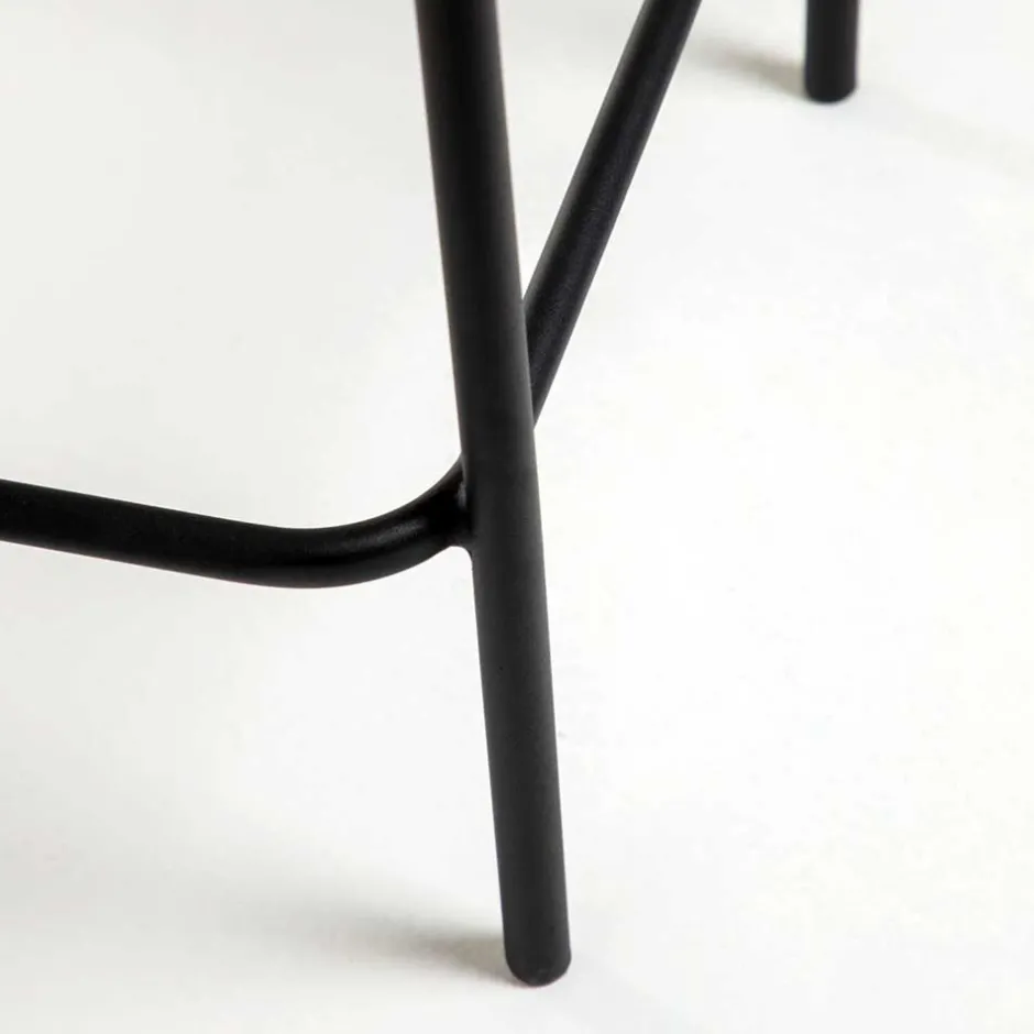 Sitzhocker*Pharao24 Küchenhocker schwarz Zimonetta