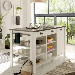 Spülenschrank*Pharao24 Kücheninsel Agazian