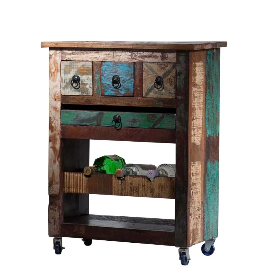 Servierwagen*Pharao24 Küchenwagen Woodstock