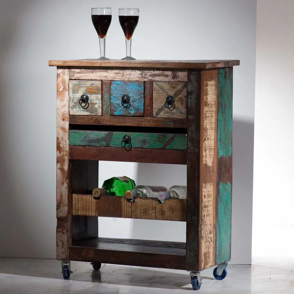 Servierwagen*Pharao24 Küchenwagen Woodstock