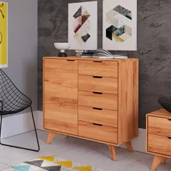 Pharao24 Kernbuche Kommode Stenov> Flurkommoden