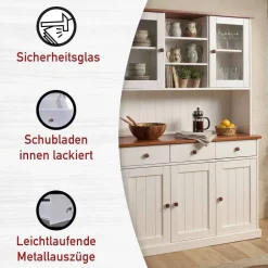 Esszimmerschränke|Anrichten*Pharao24 Kiefer Buffetschrank Linacia