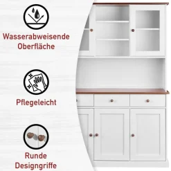 Esszimmerschränke|Anrichten*Pharao24 Kiefer Buffetschrank Linacia