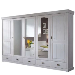 Pharao24 Kiefer Kleiderschrank Pigaro> Massivholz Schränke|Kleiderschränke