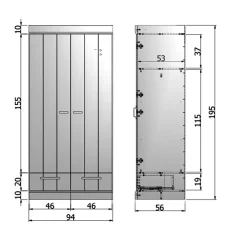 Massivholz Schränke|Drehtürenschränke*Pharao24 Kiefer Kleiderschrank Zara