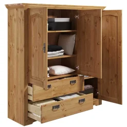 Pharao24 Kiefer massiv Wäscheschrank Delian><noscript><img width=