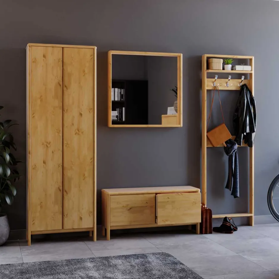 Garderobensets*Pharao24 Kiefernholz Flur Möbel Lemcon