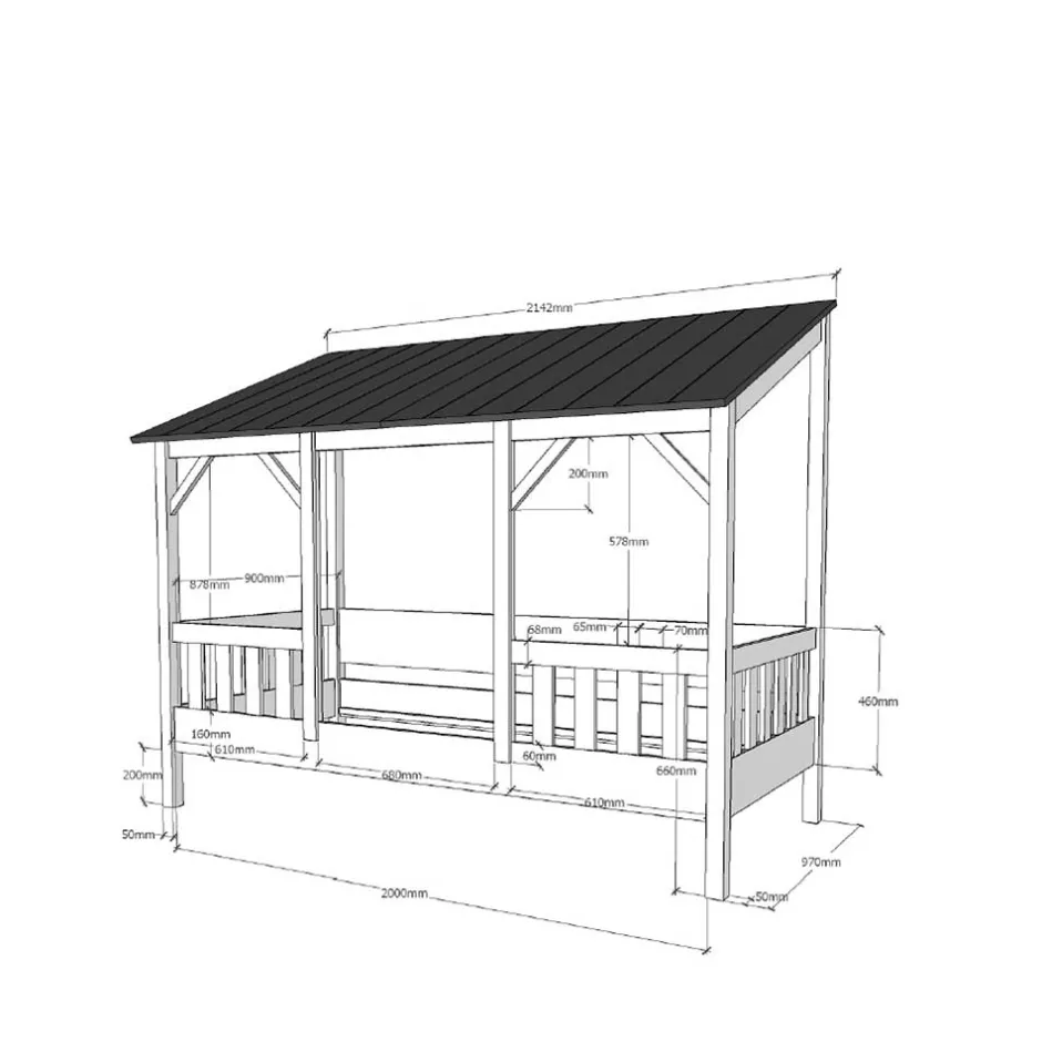 Pharao24 Kinder Einzelbett Cheze>Kinder Kinderbetten