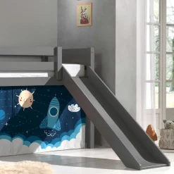 Kinderhochbetten|Kinderbetten*Pharao24 Kinder Halbhochbett Contreros