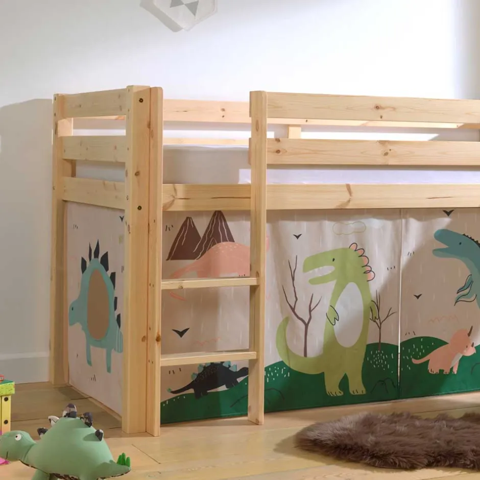 Kinderhochbetten|Kinderbetten*Pharao24 Kinder Halbhochbett Diamantina